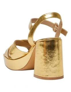 Sandler Sienna Sandals in Gold Metallic
