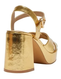 Sandler Sienna Sandals in Gold Metallic
