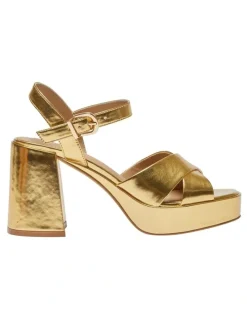 Sandler Sienna Sandals in Gold Metallic