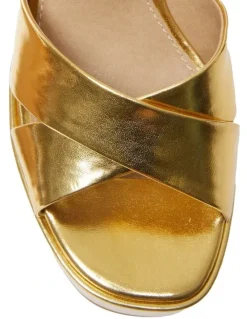 Sandler Sienna Sandals in Gold Metallic