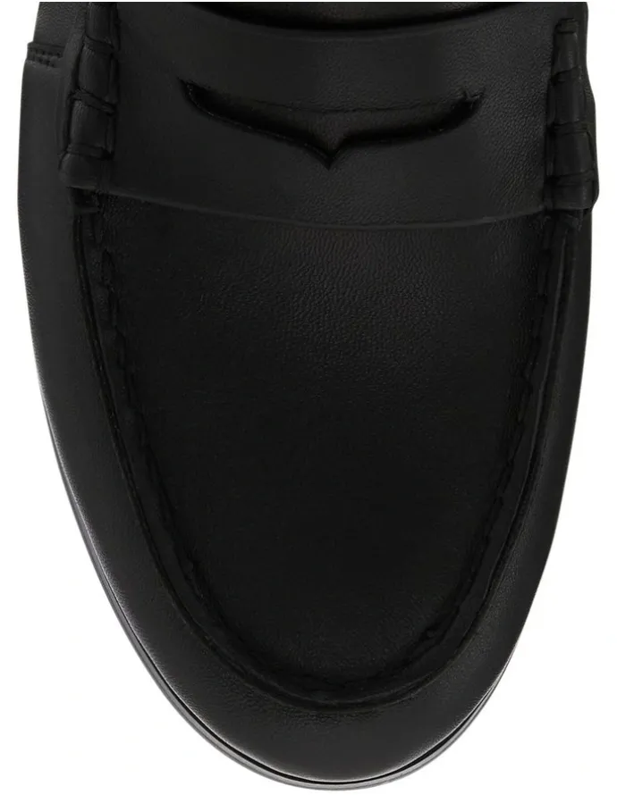 Sandler Spartan Loafers in Black Leather
