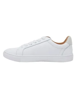 Sandler Stark Sneakers in White /Taupe Leather