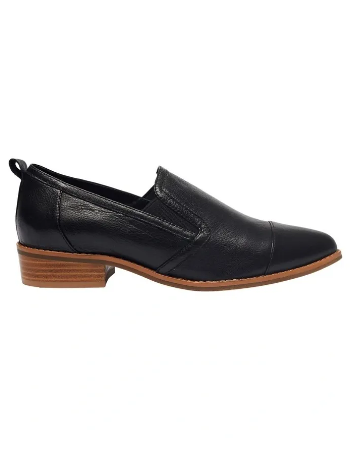 Sandler Tactic Flat Shoes Black Leather