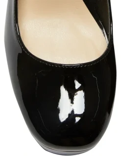 Sandler Tate Heeled Shoes in Black Patent