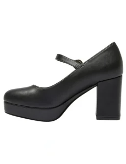 Sandler Tate Heeled Shoes in Black Smooth
