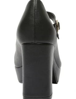 Sandler Tate Heeled Shoes in Black Smooth