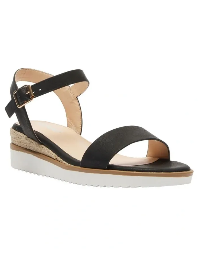 Sandler Verona Sandals in Black Smooth