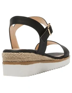 Sandler Verona Sandals in Black Smooth