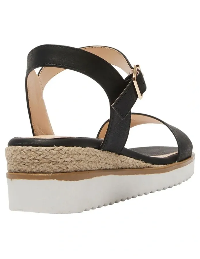 Sandler Verona Sandals in Black Smooth