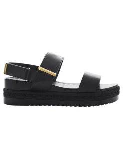 Sandler Warner Sandals in Black on Black