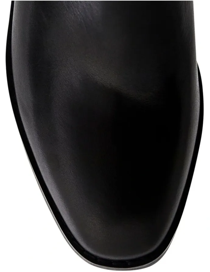 Sandler Cesar Ankle Boots in Black Leather