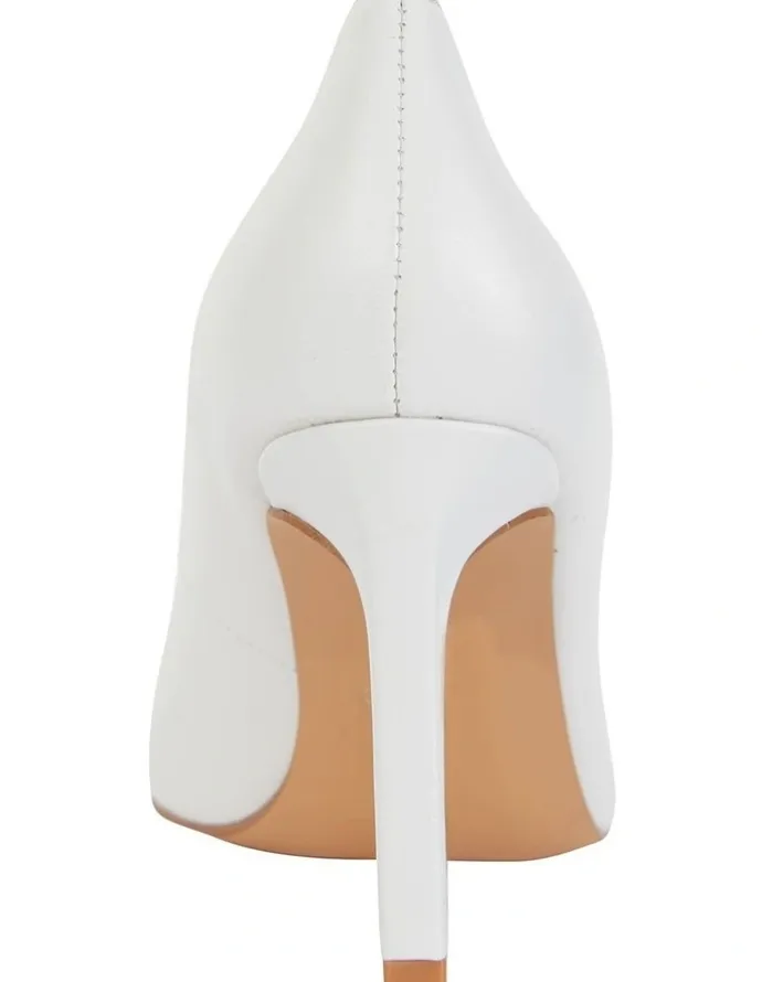 Sandler Octavia Heeled Shoes in White Leather