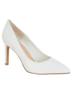 Sandler Octavia Heeled Shoes in White Leather