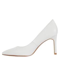 Sandler Octavia Heeled Shoes in White Leather
