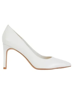 Sandler Octavia Heeled Shoes in White Leather