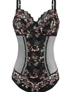 Sans Complexe Arum Cabaret Underwired Lace Bodysuit in Black