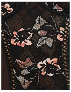 Sans Complexe Arum Cabaret Underwired Lace Bodysuit in Black