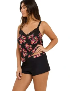 Sans Complexe Oriane Microfibre Pyjama Camisole With Lace in Black