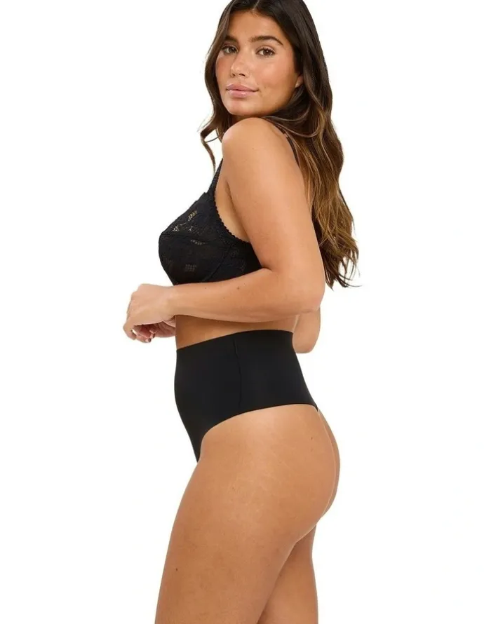Sans Complexe Perfect Touch High Waist Shaping Thong in Black