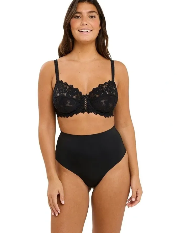 Sans Complexe Perfect Touch High Waist Shaping Thong in Black
