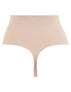 Sans Complexe Perfect Touch High Waist Shaping Thong in Beige