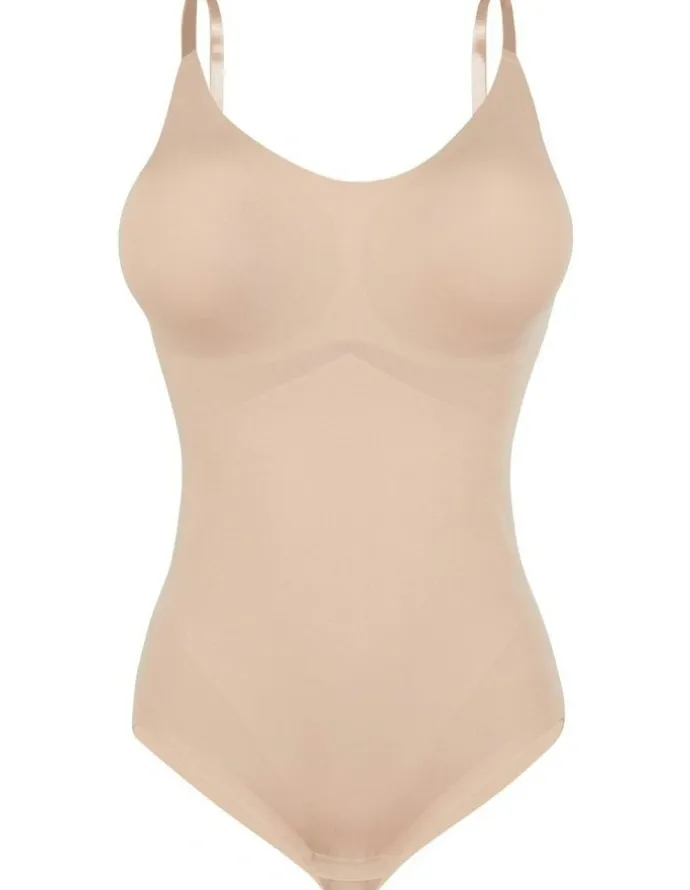 Sans Complexe Pure Invisibility Light Shaping Bodysuit With Padded Cups in Blush