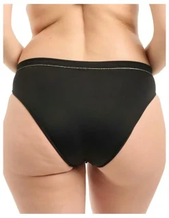 Sans Complexe Speekaboo Shape Slimming Mid-Rise Bikini Bottom in Black
