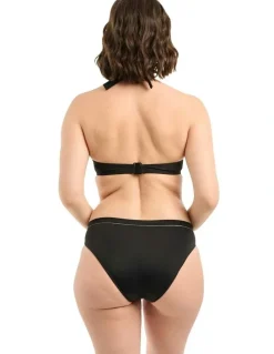 Sans Complexe Speekaboo Shape Slimming Mid-Rise Bikini Bottom in Black