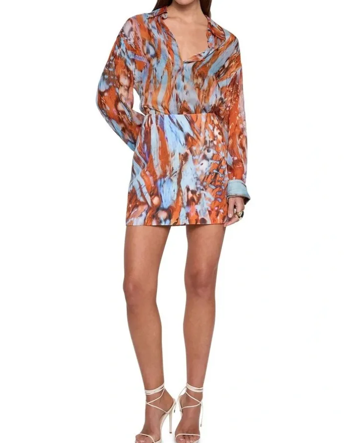 Sass & Bide Intermix Mini Skirt in Print