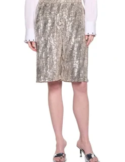 Sass & Bide Silver Mirror Short in Silver