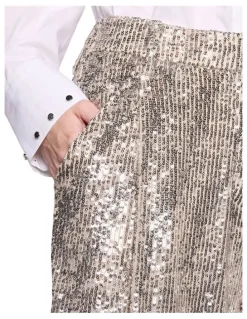Sass & Bide Silver Mirror Short in Silver