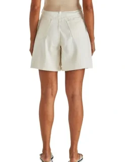 Sass Sabine Denim Shorts in Parchment Wash
