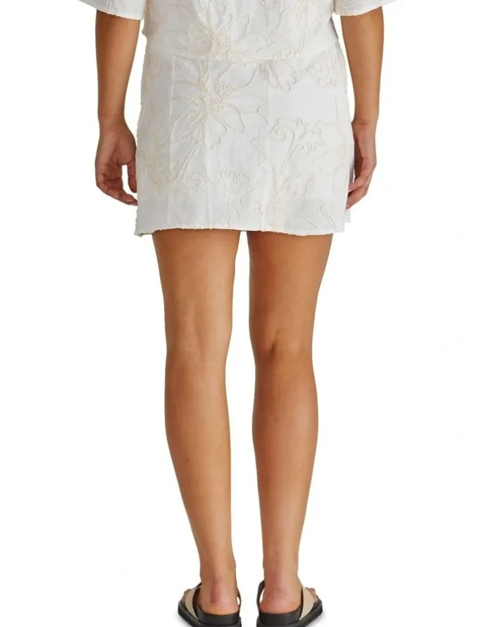 Sass Shay Mini Skirt in Cream