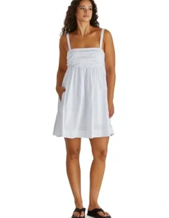 Sass Laurie Empire Line Mini Dress in White