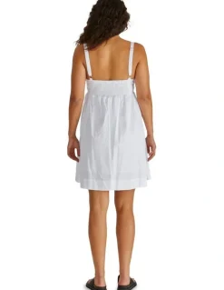 Sass Laurie Empire Line Mini Dress in White
