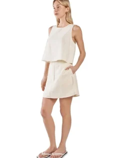 Sass Vienne Skirt in Beige