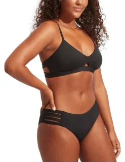 Seafolly Collective Hybrid Bralette Bikini Top in Black