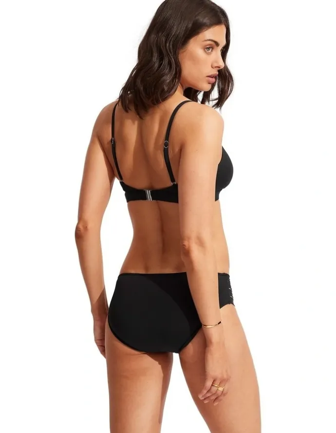 Seafolly Collective Hybrid Bralette Bikini Top in Black