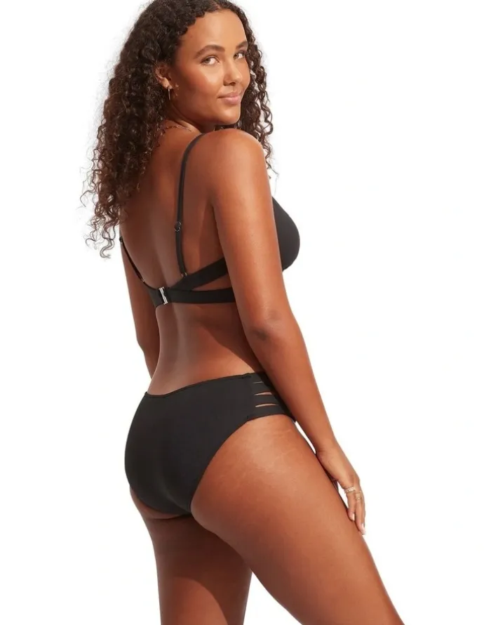 Seafolly Collective Hybrid Bralette Bikini Top in Black