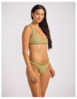 Seafolly Horizons High Cut Pant in Guacamole