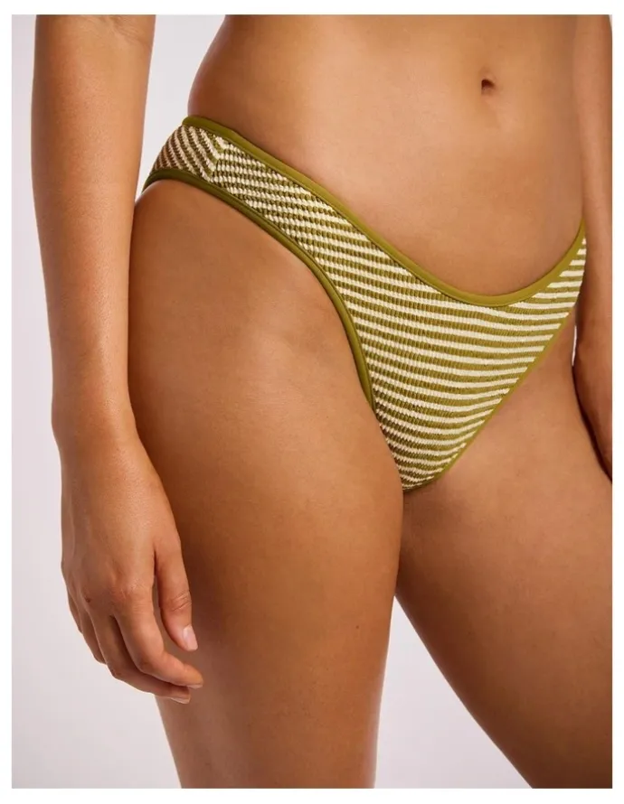 Seafolly Horizons High Cut Pant in Guacamole