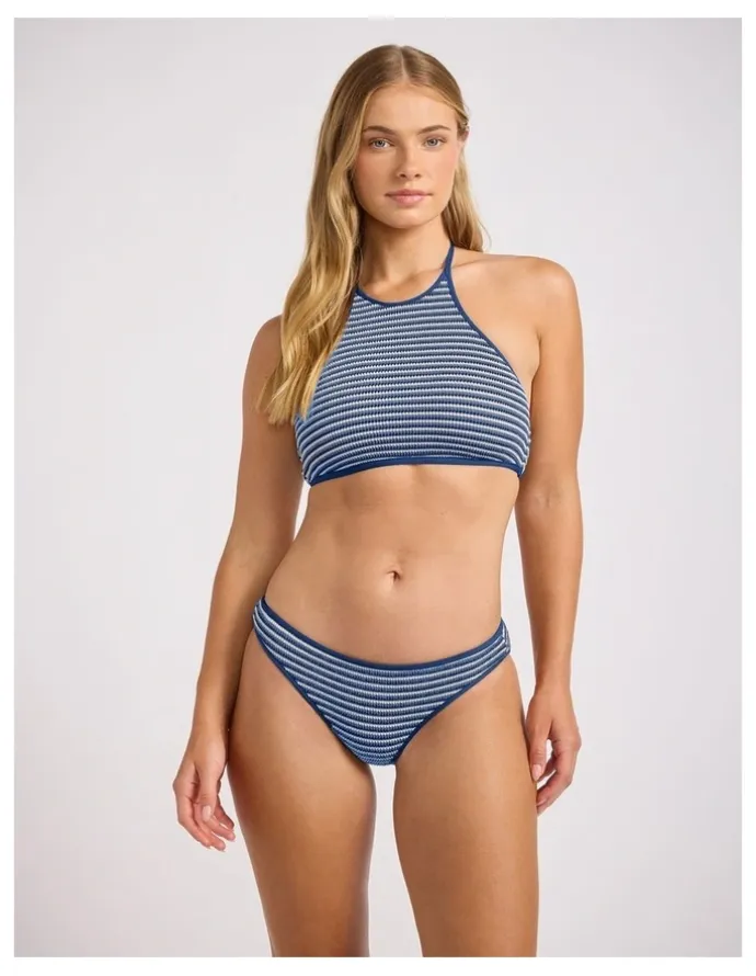 Seafolly Horizons Hipster Pant in Marine