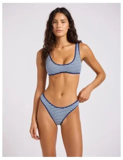 Seafolly Horizons Scoop Neck Bikini Top in Marine