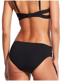 Seafolly Multi Strap Hipster Pant Brief in Black