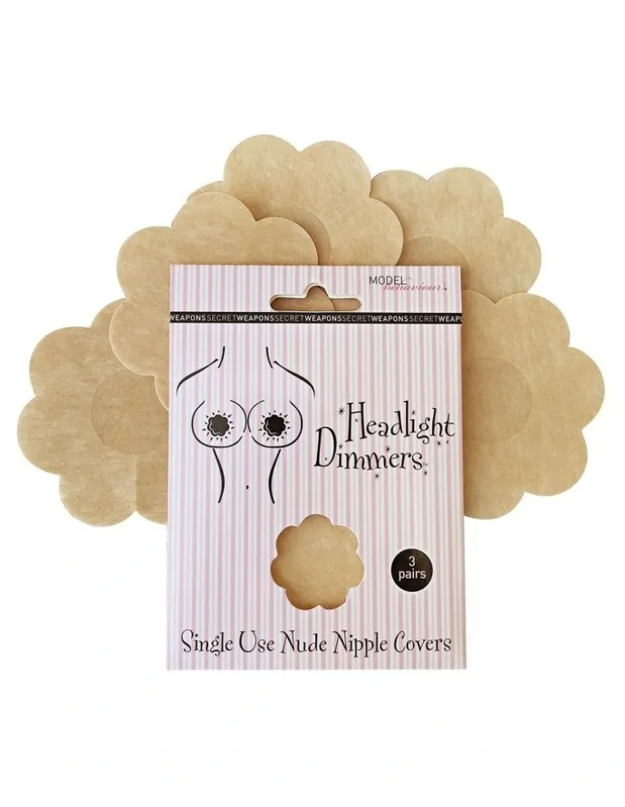 Secret Weapons Headlight Dimmers Single Use Nude Nipple Covers 3 Pair
