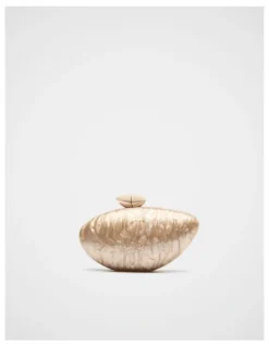 Seed Heritage Acrylic Hrdcase Clutch in Sandstone
