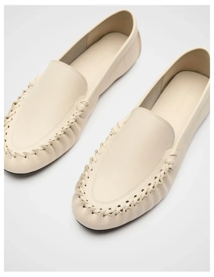 Seed Heritage Albie Whipstitch Loafer in Stone