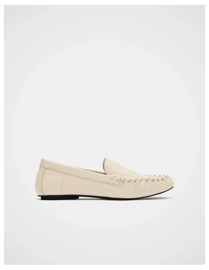 Seed Heritage Albie Whipstitch Loafer in Stone