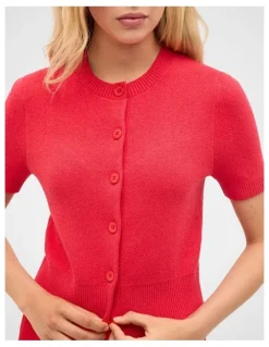 Seed Heritage Boucle Short Sleeve Cardigan