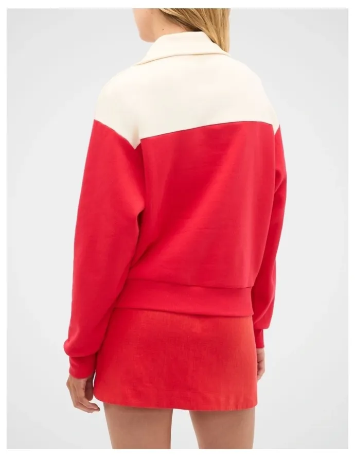 Seed Heritage Brushed Terry Contrast Detail Sweat